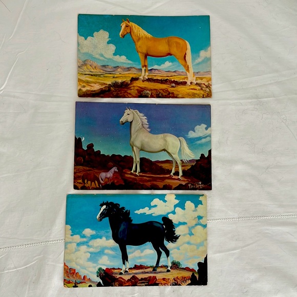Vintage WesternStyle Large Post Card Trio - Picture 1 of 10